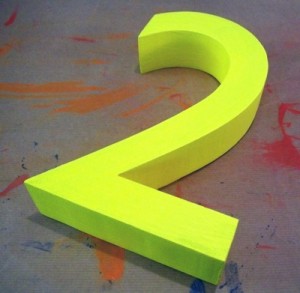 Painted Styrofoam Numbers | PAINTED POLYSTYRENE LETTERS GIANT ...