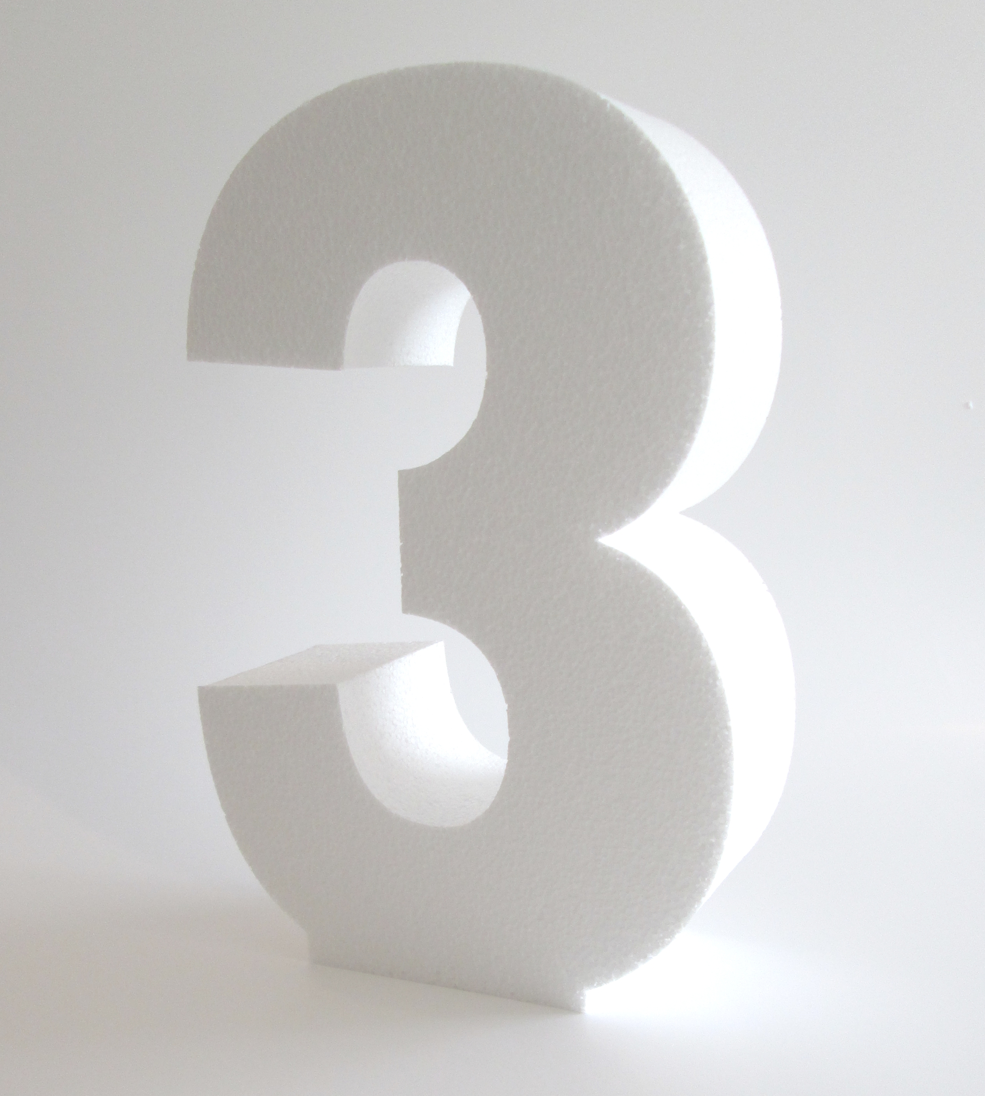 LARGE POLYSTYRENE NUMBERS