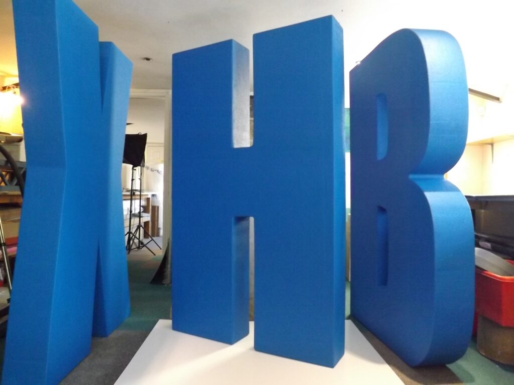 large polystyrene letters